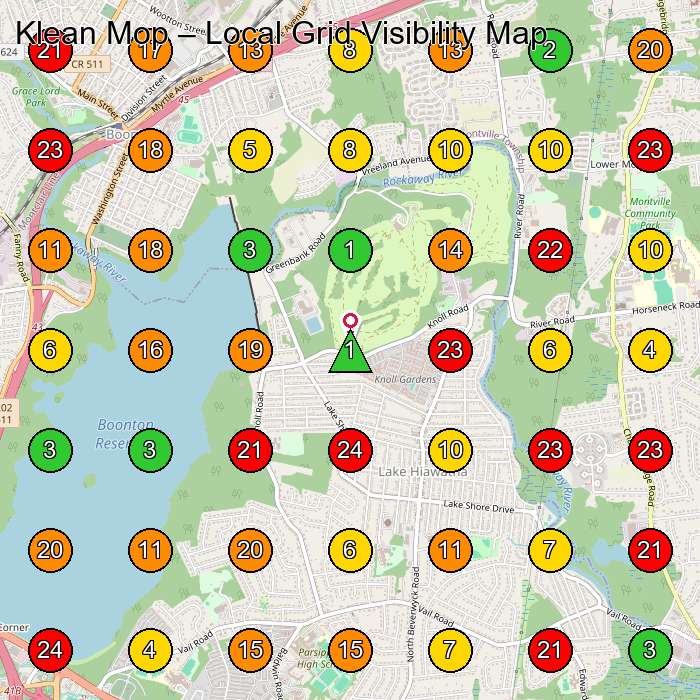 Klean Mop House Cleaning Service GeoGrid ranking map for None
